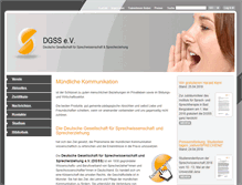 Tablet Screenshot of dgss.de